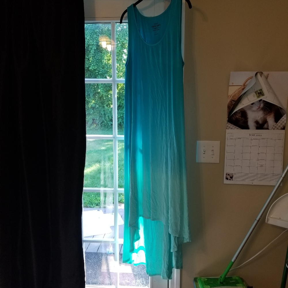 NWT - Torrid blue dip dye hilo maxi dress - 2x